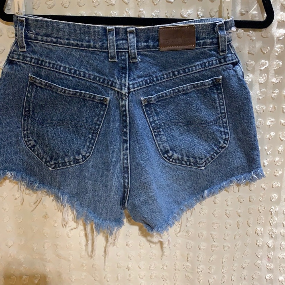 Lee original jeans high waist blue cut off size 6